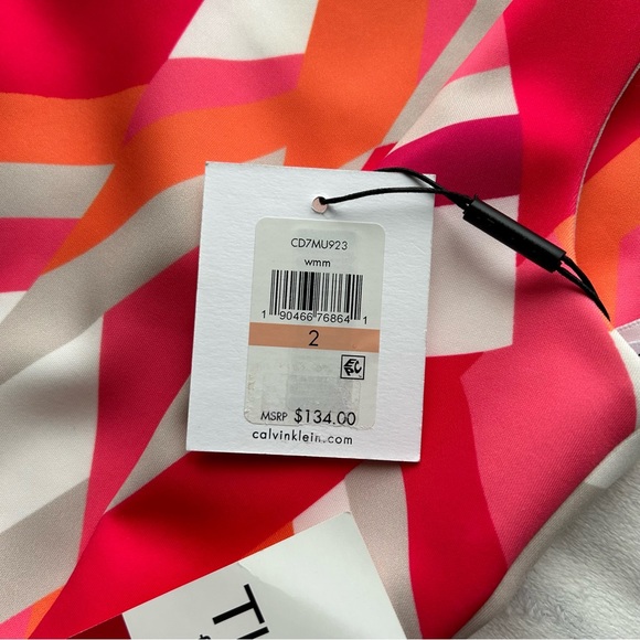 NWT Geometric Calvin Klein Dress - Picture 7 of 8
